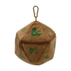D&D d20 Plush Dice Bag - Copper/Green